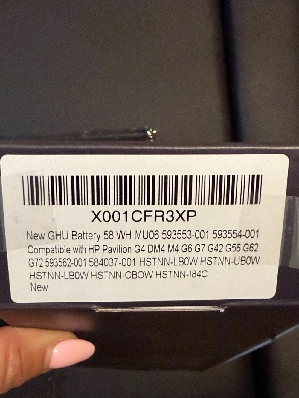 New GHU Professional Laptop Battery 58 WH compatible with HP Pavilion